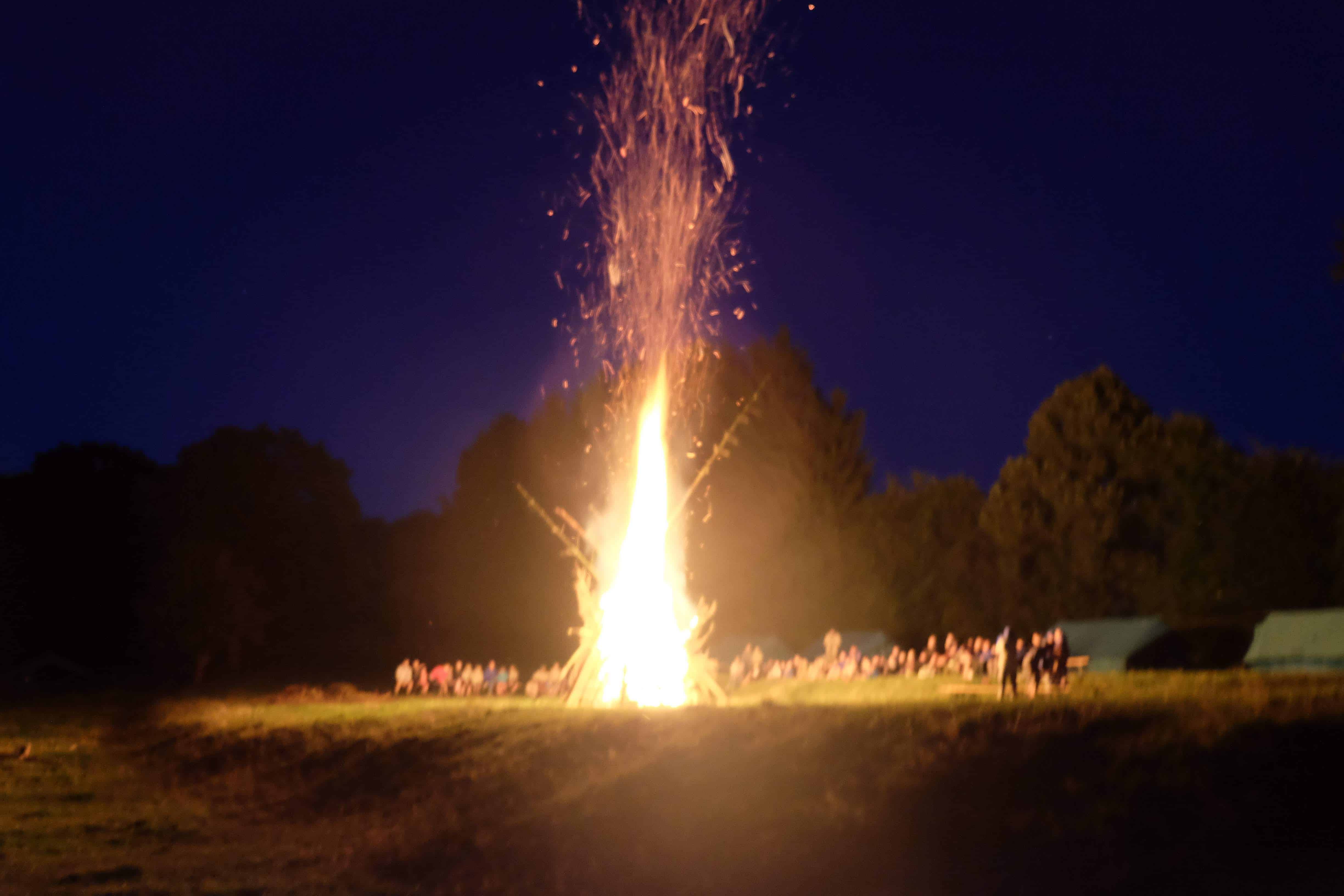 Kampvuur laatste avond