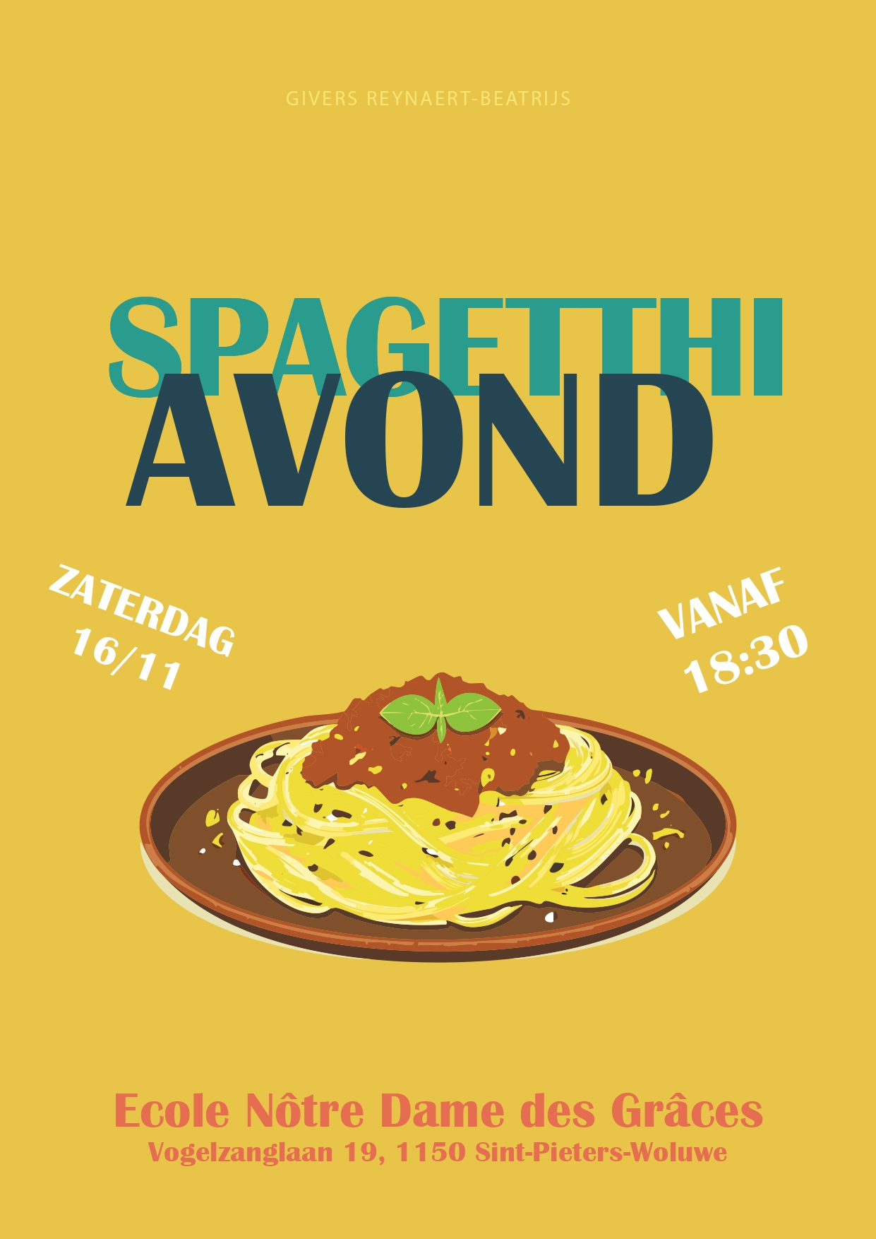 Poster Spaghattiavond 2024
